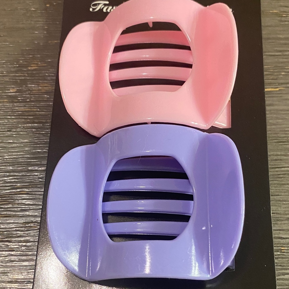 Pink and Purple  Hair Clips